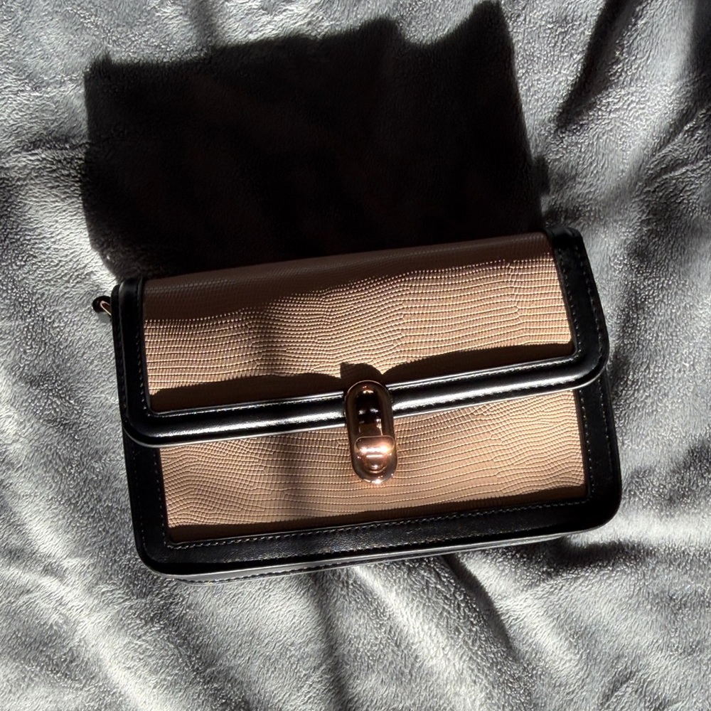 Elegant Tan and Brown Women's Bag